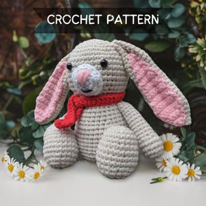 Amigurumi Bunny Crochet Pattern, Cute Crochet Animals, Crocheted Bunny Sewing Pattern. Crochet Gift Pattern, Tales in Twine,  Bunny Plushie