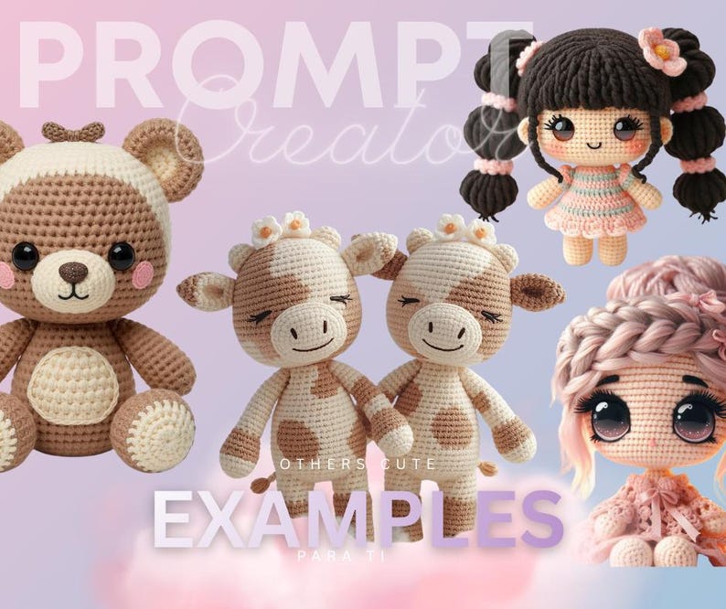 AI Crochet Prompts Generator | Amigurumi Animals, Chibi Bratz (digital Download) - Etsy
