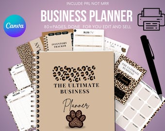 2025 Business Planner: Canva Editable, Goal Setting, Productivity (Digital Download)
