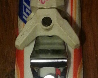 Wall Bottle Opener made from recycled ski tail makes is a great apres ski gift for any man cave.