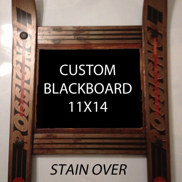 CUSTOMIZE your own Ski Blackboard made in Vermont and handcrafted out of Recycled Skis makes a ski gift for skiers