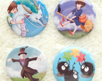 Ghibli metal buttons