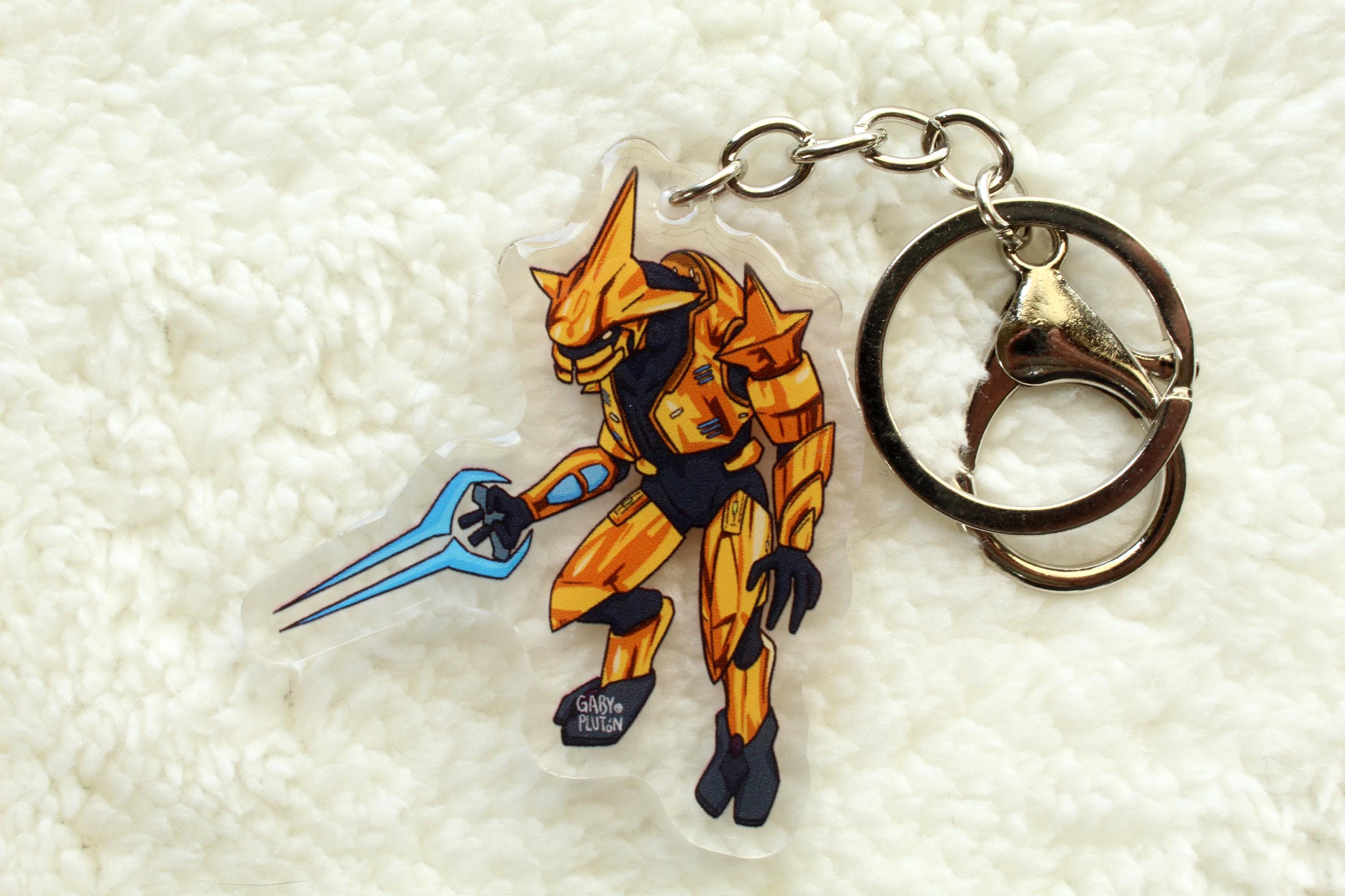 Gold Elite Energy Sword Halo Keychain - Etsy