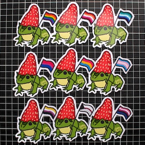 Frosch-Flaggenstolz LGBTQ Aufkleber