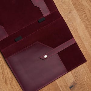 Padfolio de cuero con cremallera, portafolio grabado personalizado, organizador de negocios para hombres, maletín de cuero, regalo perfecto para esposo o nuevo trabajo
