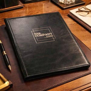 Leren A4-map – Elegante zakelijke map, documentenhouder, relatiegeschenk voor baas of collega