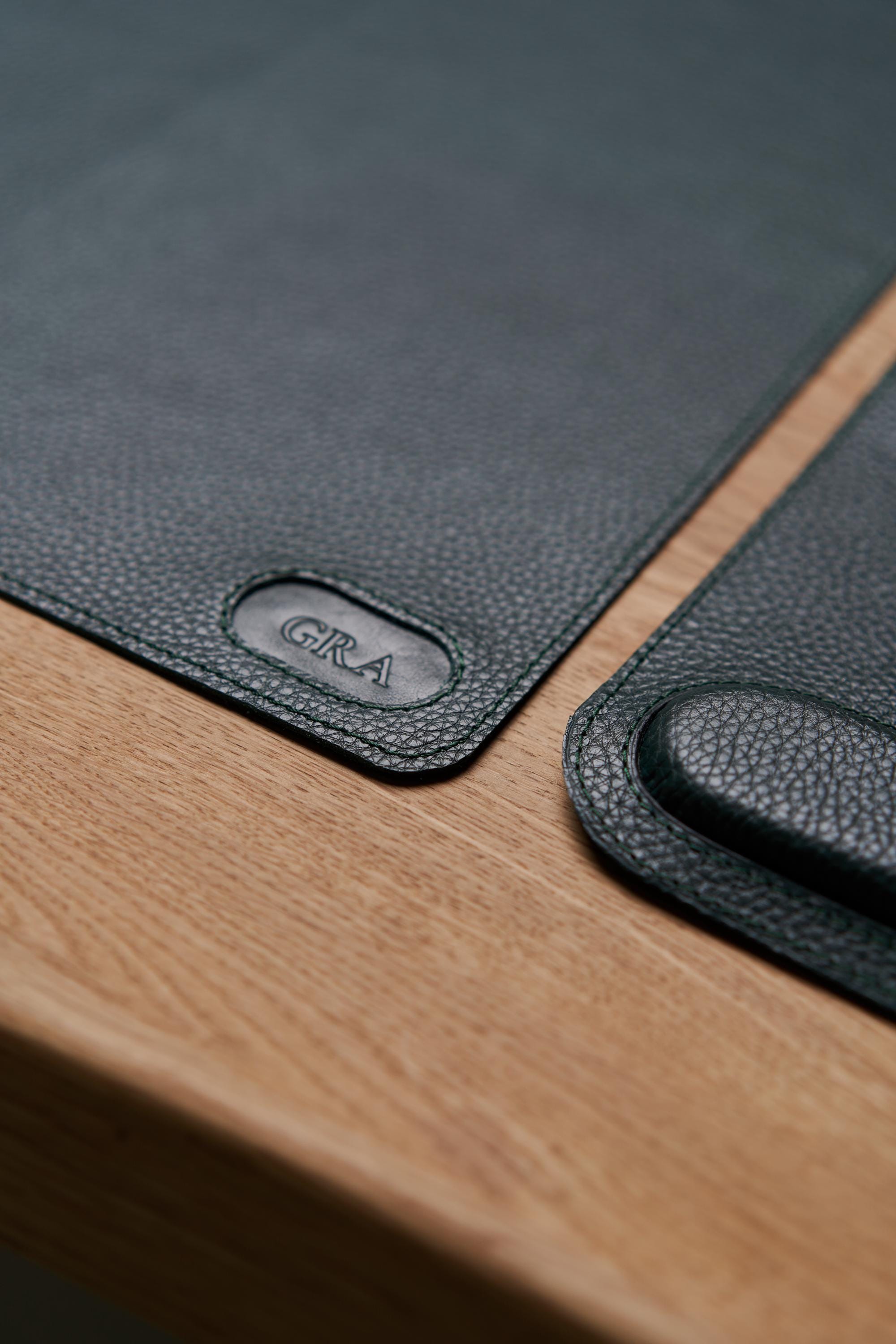 Custom Leather Desk Mat - Personalized Mouse & Keyboard Pad, Stylish ...