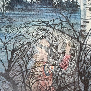 Sulamith Wulfing &quot;Farewell&quot; vintage kunstkaart print
