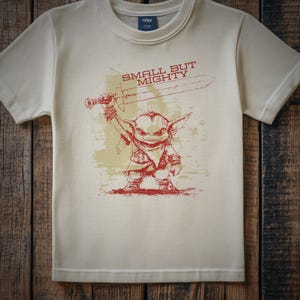 Small but Mighty Goblin Fantasy Sword Shirt | Toddler Tee | Kids Graphic Tee | Children&#39;s Clothing
