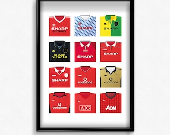Man United klassieke overhemden print