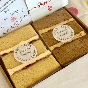 Letterbox Cake Slices Personalised Birthday Gift Box Thinking Of You Food Delivery UK image 4