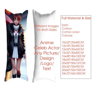Custom Dakimakura Pillow, Custom Body Pillowcase, Anime Body Pillow Cover Wedding Gifts, Valentine&#39;s Day Gift,Birthday Fun Gift, Celeb Actor