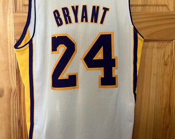 Kobe Bryant Away Los Angeles Lakers Adidas Number 24 Jersey