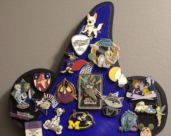 3D Printed Disney Park Icon Sorcerer’s Hat Pin Board – Hollywood Studios Pin Display, Pin Trader Organizer *PINS NOT INCLUDED*