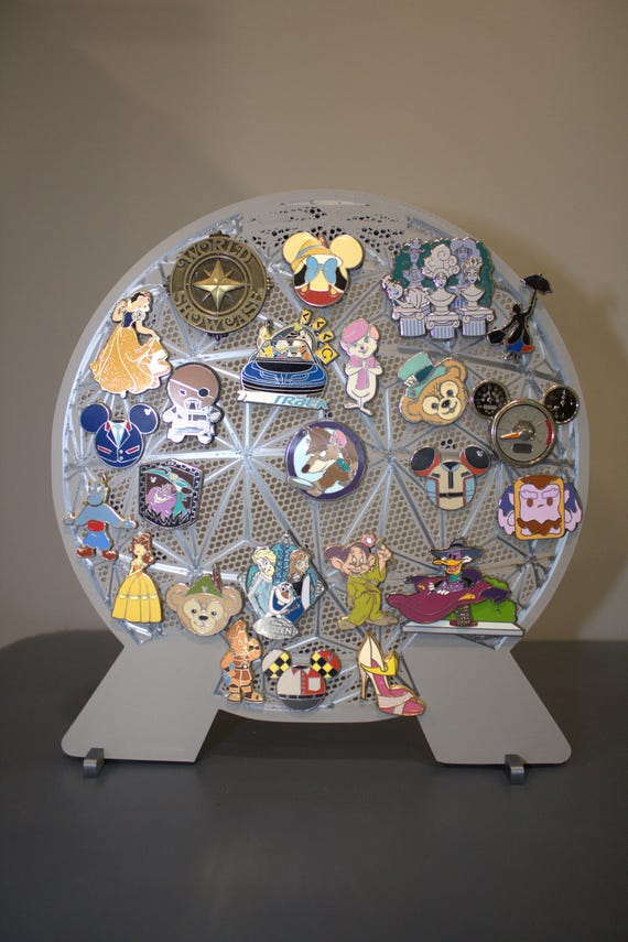3D Printed Disney Park Icon Epcot Ball Pin Board – Disney Pin Display, Pin Trader Organizer, Wall Mount or Free-Standing *PINS NOT INCLUDED*