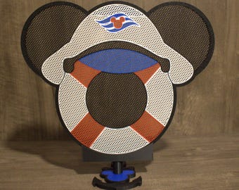 Disney Cruise Line-Themed Pin Board | 3D Printed Display | Wall-Mountable or Free-Standing with Custom Anchor Stand | Free Shipping (USA)
