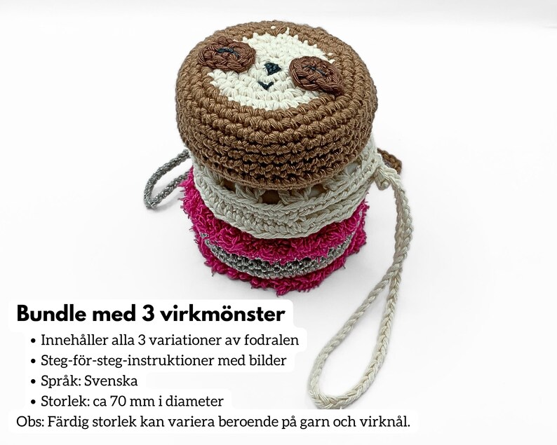 Virkmönsterpaket förvaringspåsar