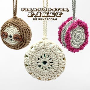 Virkmönster runt fodral, virkmönster väska, PDF virkat fodral, Liten virkad väska, virkat fodral, virkad pouch mönster, virkmönsterpaket