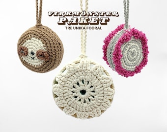 Virkmönster runt fodral, virkmönster väska, PDF virkat fodral, Liten virkad väska, virkat fodral, virkad pouch mönster, virkmönsterpaket