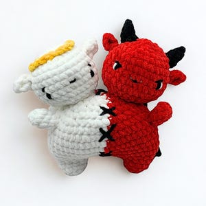 Ett detaljerat virkmönster för en unik virkad amigurumi-figur.