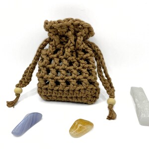 DIY Crochet Steg-för-steg-mönster för kristall Pouch