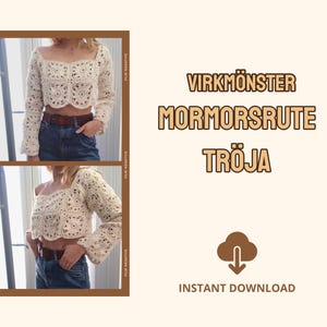 bohemisk tröja virkmönster