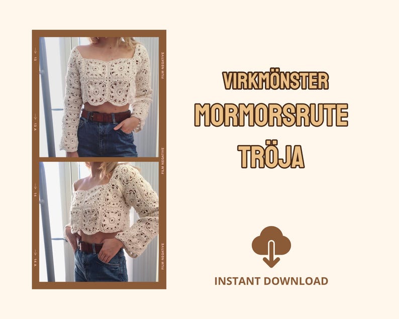 bohemisk tröja virkmönster