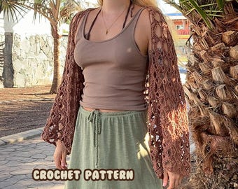 Crochet Shrug Pattern, Crochet Bolero Pattern, Shell Lace Bolero, Shell Stitch Crochet