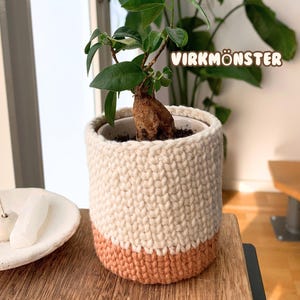 Virkmönster kruköverdrag crochet pattern swedish virkad kruka mönster nybörjarvänligt virkmönster för nybörjare virkmönster svenska