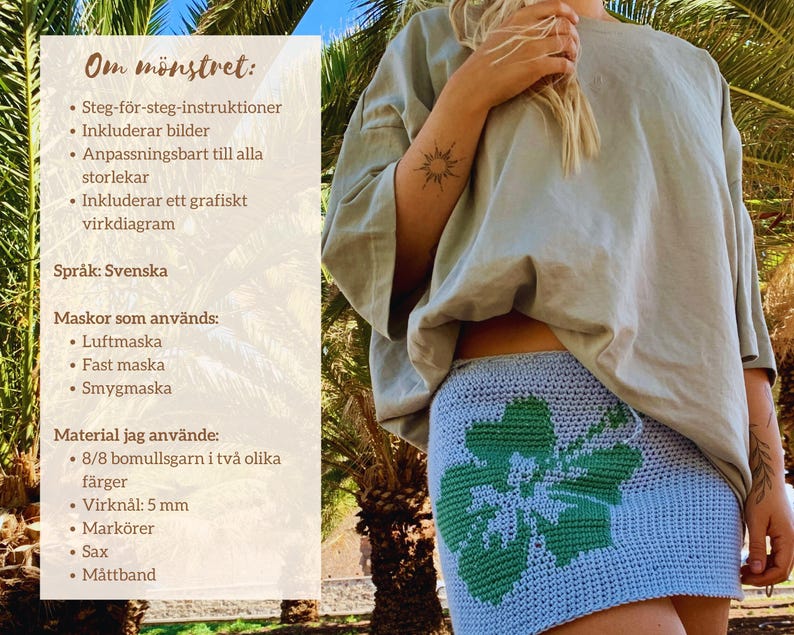 🌸 Vad du får:
✔️ Steg-för-steg instruktioner med tydliga beskrivningar
✔️ Bilder som visar viktiga moment i processen
✔️ Nybörjarvänligt mönster – enkelt att följa!
✔️ Direkt nedladdning efter köp