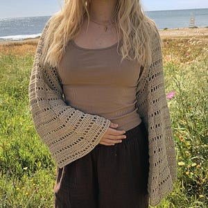 Virkad överdel sommar festival outfit mönster