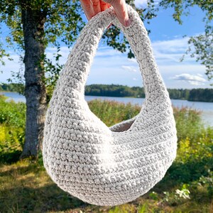 Enkel virkad handväska för nybörjare, steg för steg.