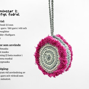 virkmönster fluffigt runt fodral
