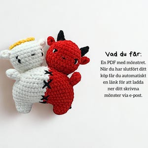 Virka dina egna ängel- och djävulstvillingar med detta digitala virkmönster.