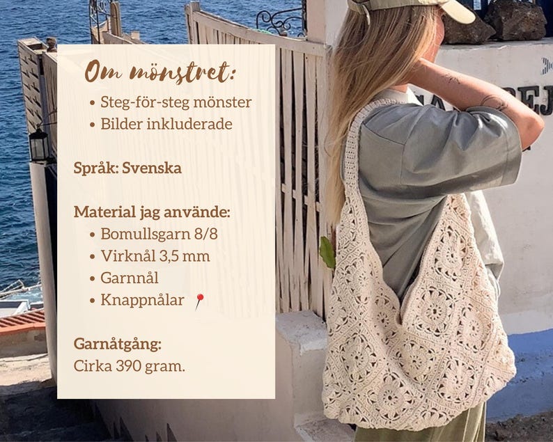 virkmönster Perfekt för dig som vill skapa en unik virkad väska, ge bort en handgjord present