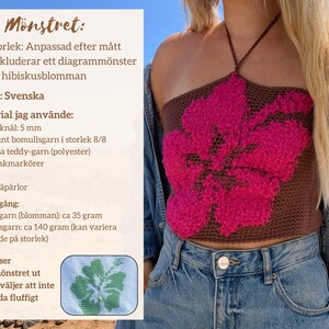 virkmönster blommig topp