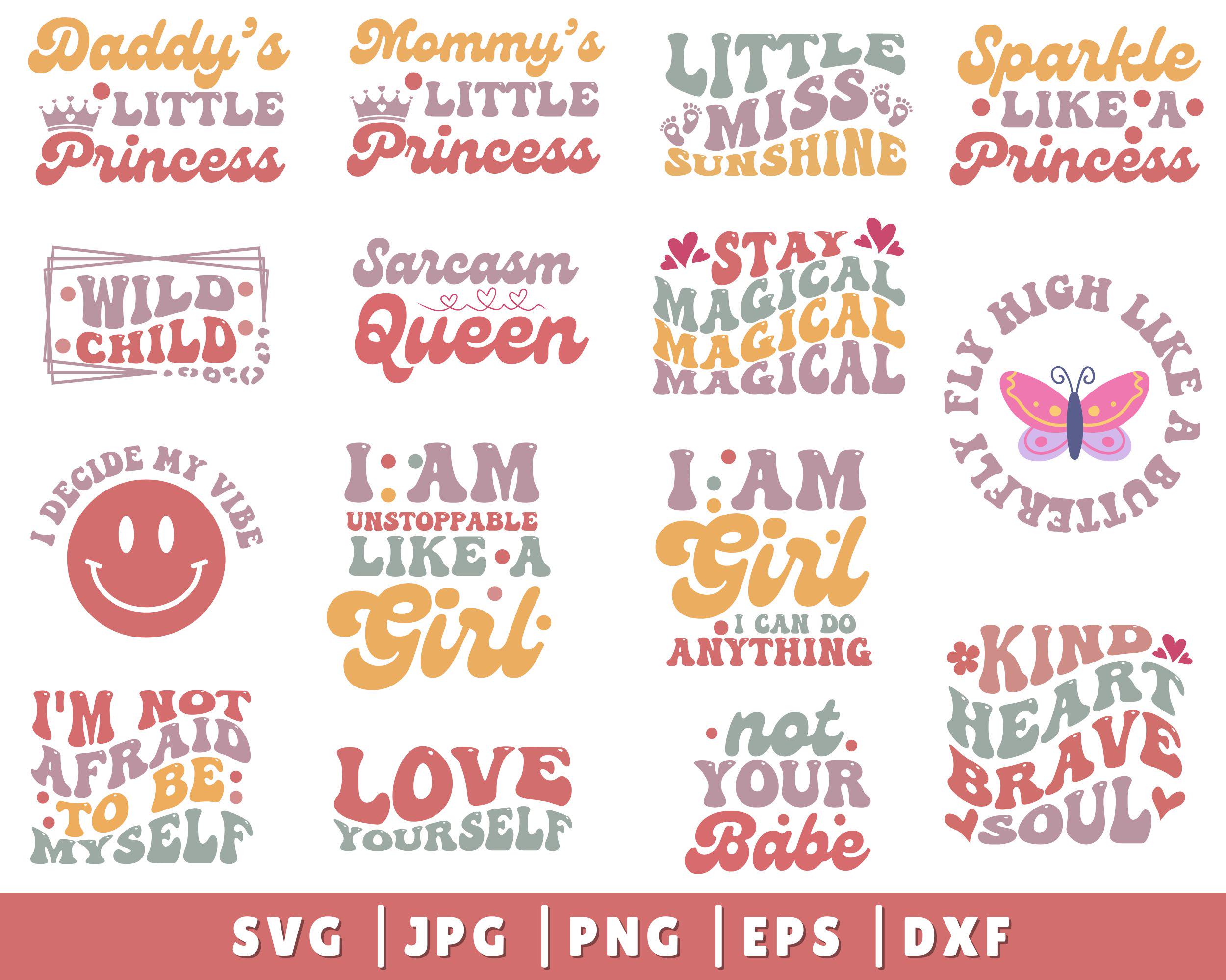 Little Girl SVG PNG Bundle, Baby Sayings Svg, Baby Girl Bundle, Baby ...