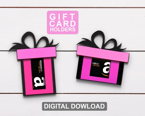 Personalized Gift Card Holder Laser Cut File, Gift Card Box SVG, Mothers Day Gift, Happy Birthday SVG, Gift for Friend SVG, Instant Download