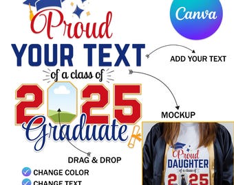 Graduation SVG Bundle, Graduation Cap SVG, Graduation Topper Svg, Grad 2025 Svg, Class of 2025 Cut Files, Graduation 2025, Canva Editable
