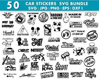INDIGOS UG Adesivo JDM Die-Cut 88mm - Decalcomania Resistente Per Auto E Laptop - Idea Regalo