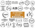 Family Name SVG, Cutting Board SVG, Wedding Monogram SVG, Personalized Split Monogram, Kitchen Towel Svg, Invitation Svg Download product logo
