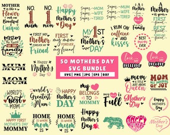 Mom SVG Bundle, Mothers Day SVG, Mom Svg, Mom Life Svg, Girl Mom Svg, Mama Svg, Funny Mom Svg, Mom Quotes Svg,Blessed Mama, Digital Download