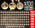 Christmas Ornament SVG bundle 3 Layers Ornament Laser Cut Files Christmas Balls Tree Decorations Craft Hanging Bauble Digital Download SVG