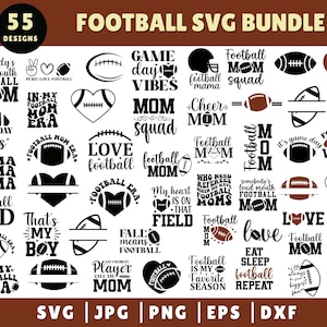 Football SVG Bundle, Football Mom Svg, Football Font Svg, Football Designs, Football Quotes Svg, Football Game Day Svg, Football Name Svg