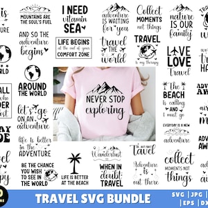 Reizen SVG bundel, grappige reizen Svg, reizen Svg, vakantie Svg, avontuur SVG, reizen Clipart, avontuur Svg bundel, Svg-bestanden voor Cricut