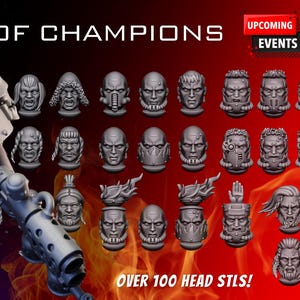 Forge of Champions Space Warrior Heads (30 Heads of chosen style)