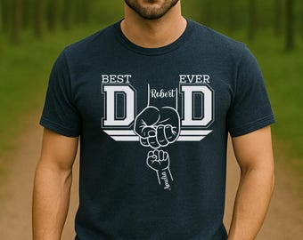 Personalized Fist Bump Dad Shirt, Father's Day Gift