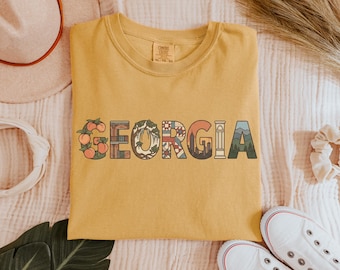 Georgia State Pride Shirt, Peach State Heritage T-Shirt, Georgia Comfort Colors Tee, Savannah & Atlanta Southern Gift