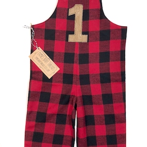Flannel is Fun, Lumberjack First Birthday Outfit, Lumberjack 1st or 2nd Birthday Longall overalls - Cake Smash, Woodland