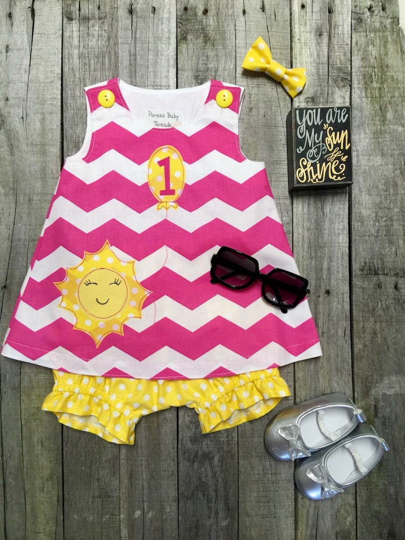 You Are My Sunshine Floral Baby Dress main image 0